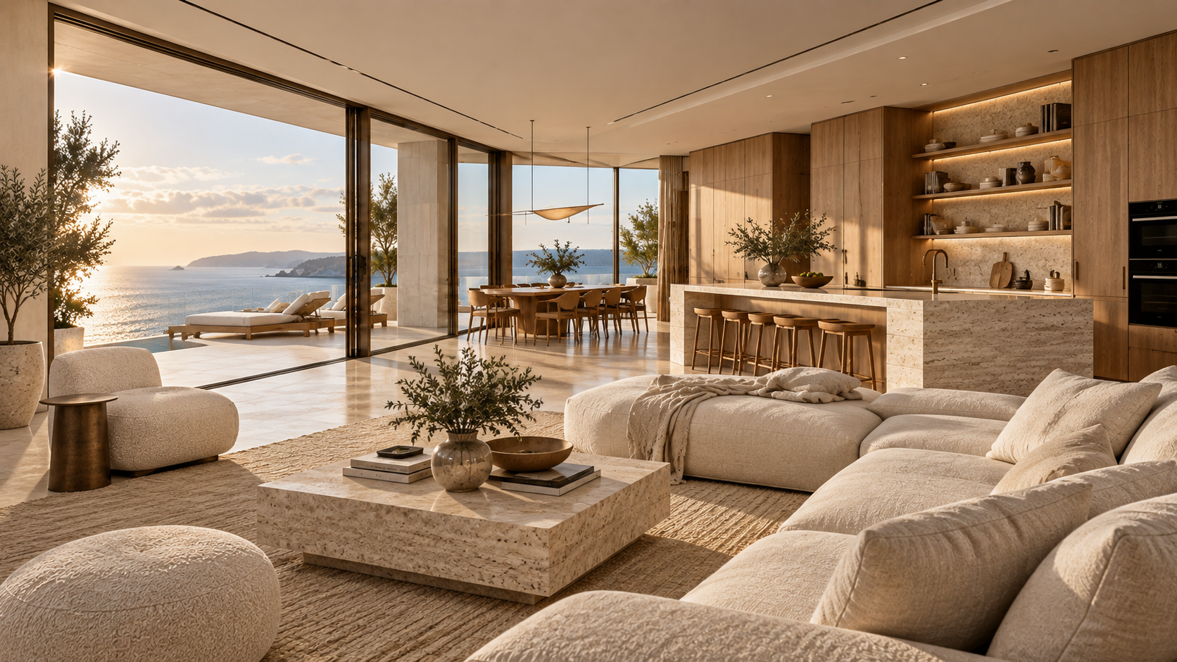Horizon Residence — 실내 공간 콘셉트, 다른 시점