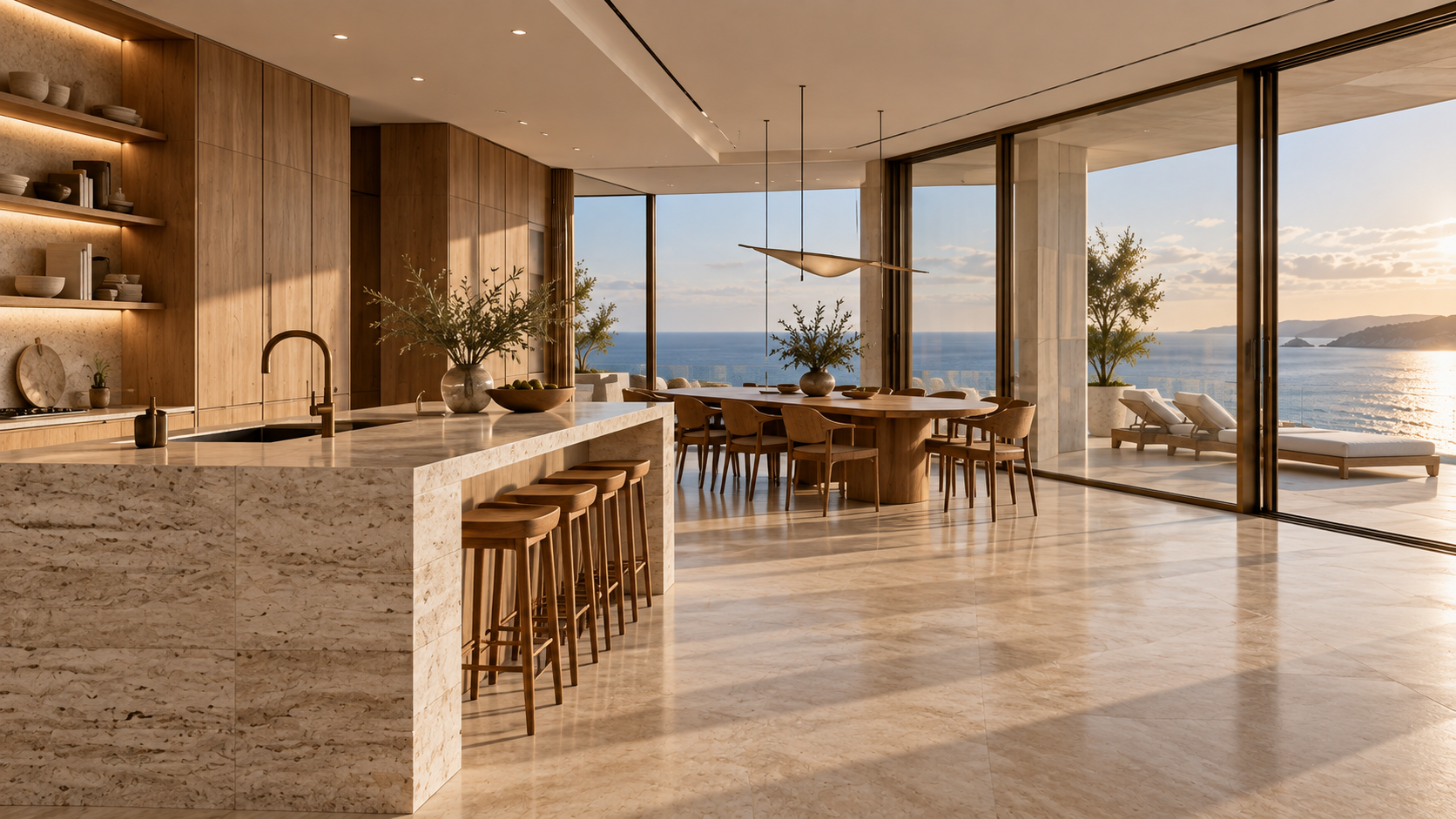 Horizon Residence — 실내 공간 콘셉트, 공간의 연결