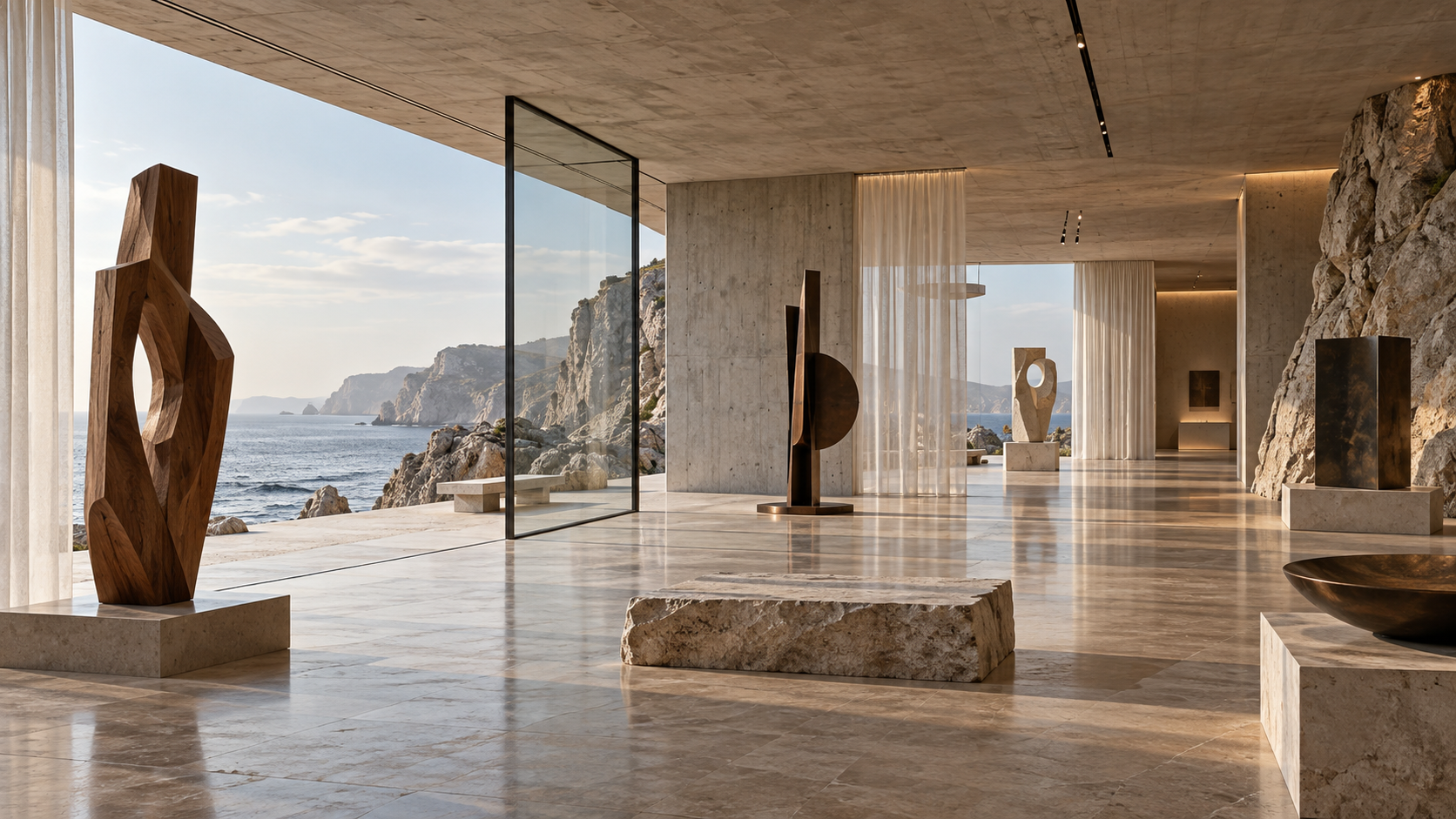 Monolith Design Museum — 전시 공간 콘셉트, 전체 공간