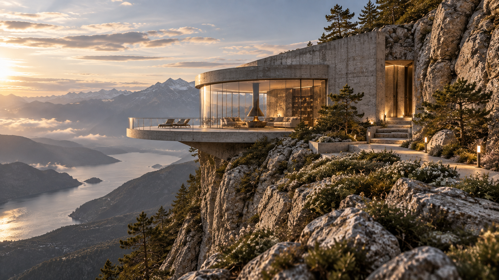 Cliff Observatory — 건축 외관 콘셉트, 다른 시점
