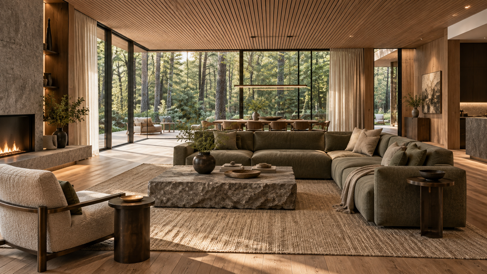 Forest Living Suite — 실내 공간 콘셉트, 전체 공간