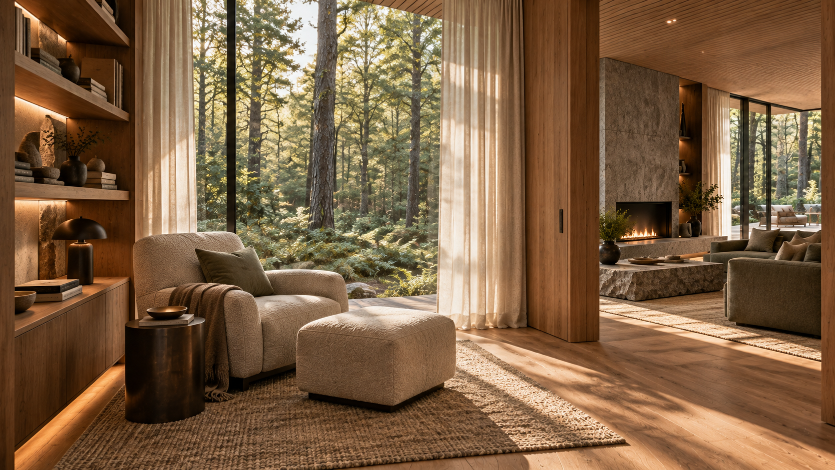 Forest Living Suite — 실내 공간 콘셉트, 공간의 분위기