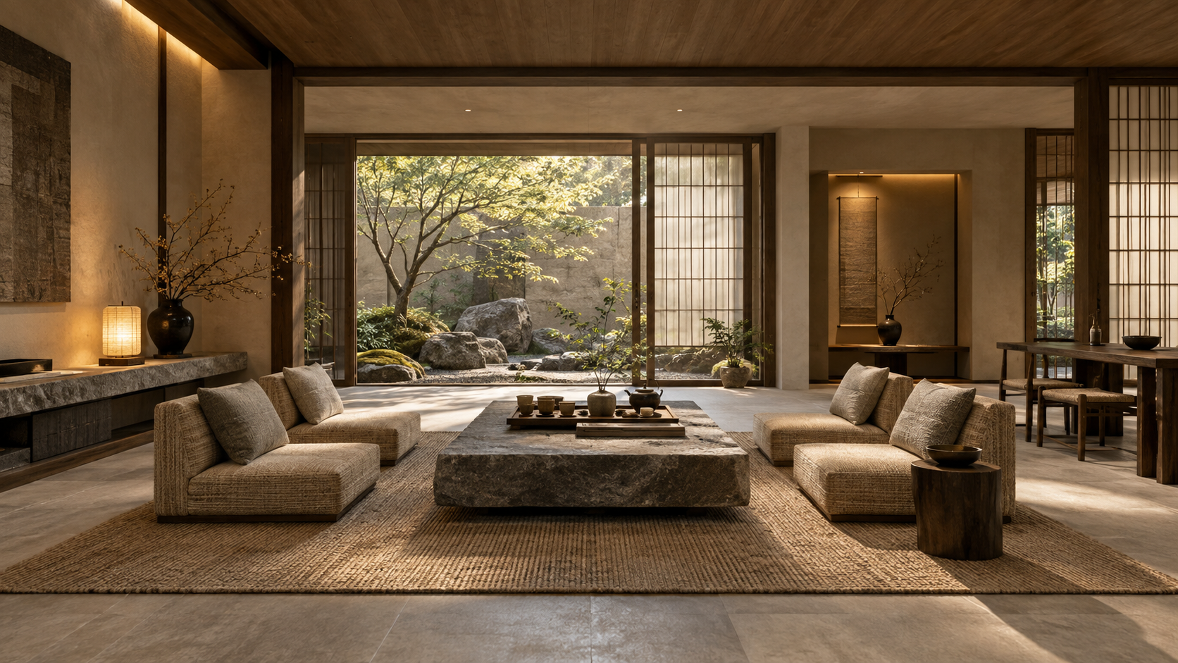 Quiet Tea Residence — 실내 공간 콘셉트, 전체 공간