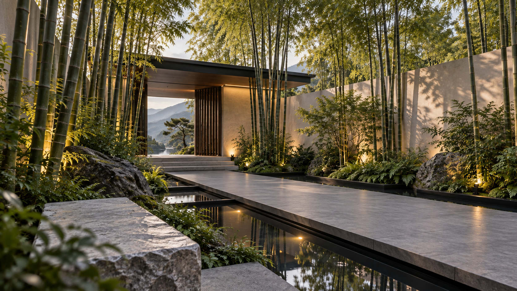 Bamboo Passage — 조경 공간 콘셉트, 공간의 분위기