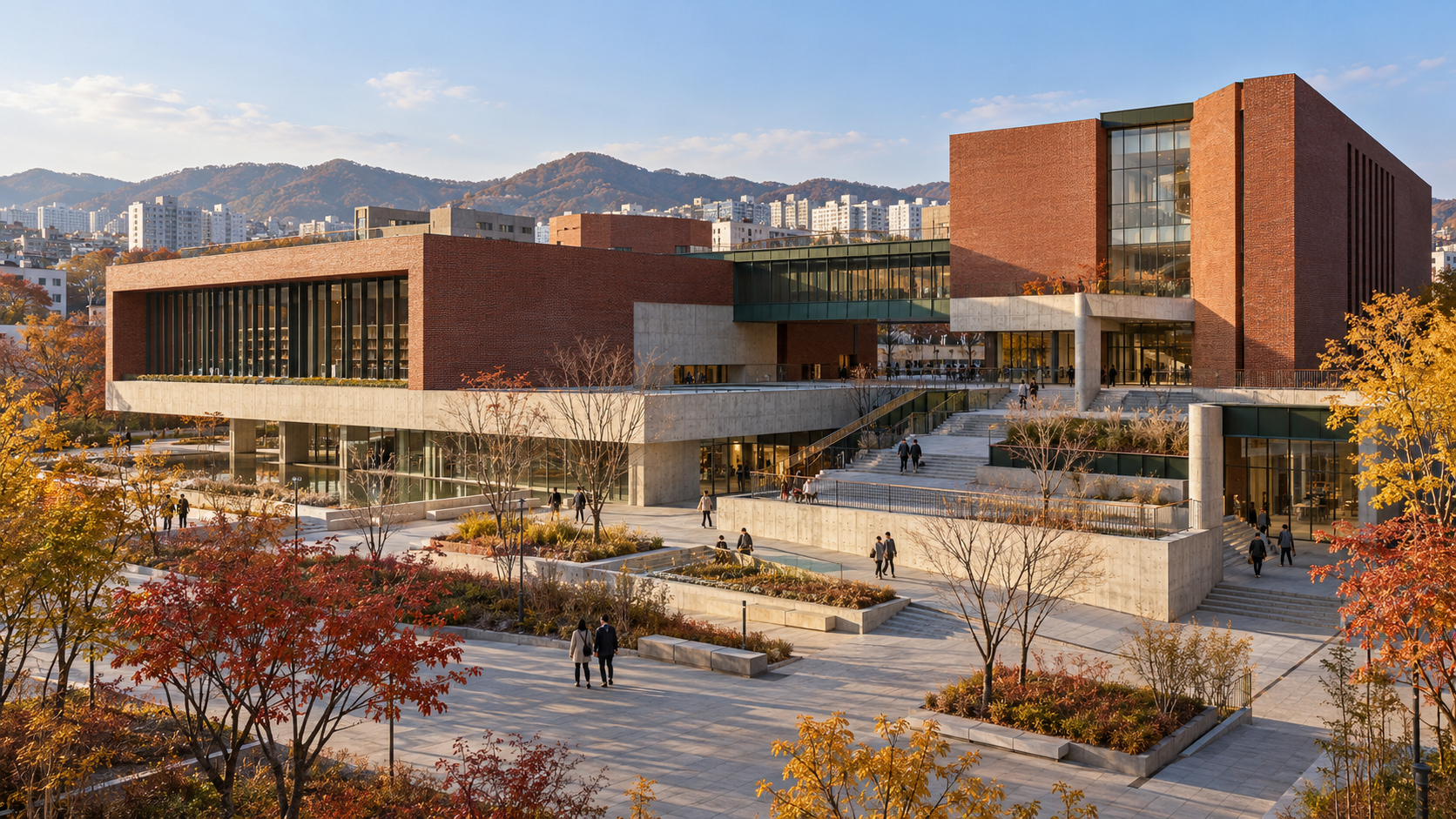 충북 청주 청주 기록문화센터, 붉은 벽돌 사이에 시간을 쌓다 문화 시설 · 건축 시각화 제작 사례 전체 공간과 첫인상