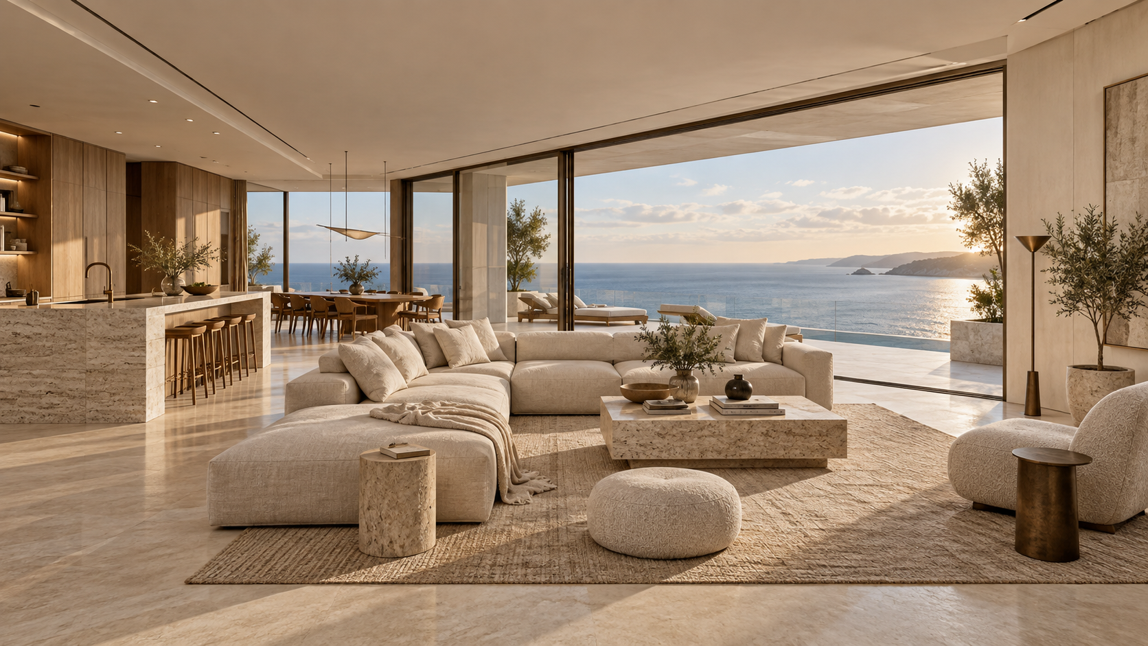Horizon Residence — 실내 공간 콘셉트, 전체 공간